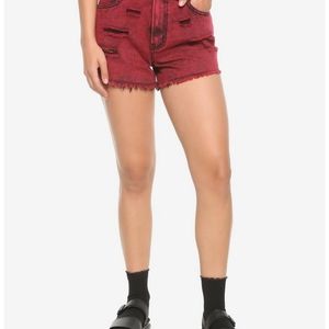 HotTopic Ultra Hi-Rise Vintage Cut-Off Shorts size 5